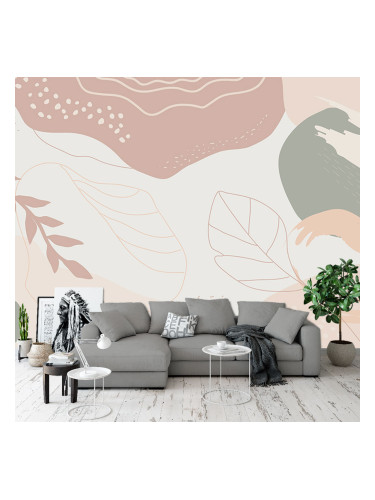 Фототапет - Бежови листа