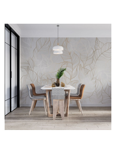 Фототапет - Мрежа от листа