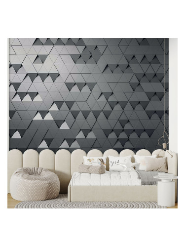 Фототапет - Триизмерни форми в сиво
