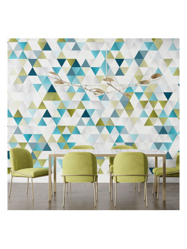 Фототапет - Зелена мозайка 2