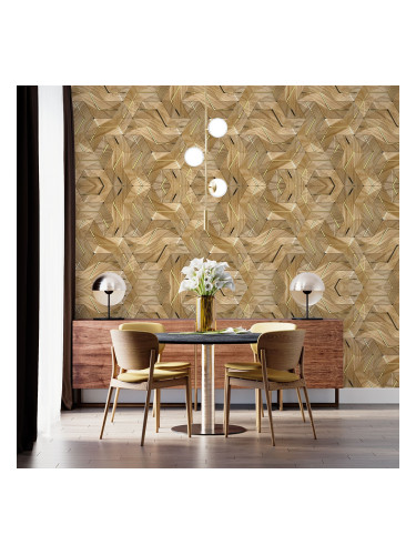 Фототапет - Дървена плетеница 2