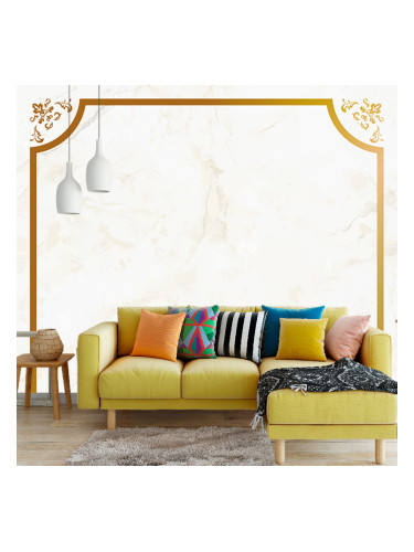 Фототапет - Мрамор в рамка