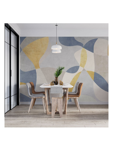 Тапет - златни вълни