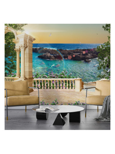 Фототапет - Тераса до морето