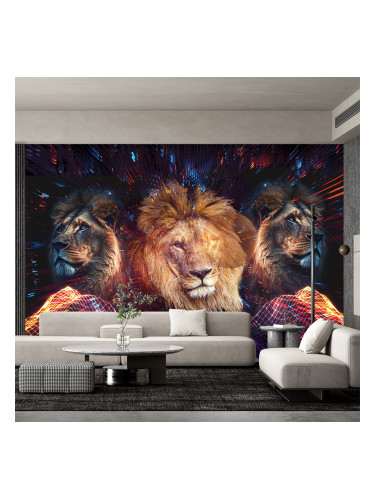 Фототапет Холограмни лъвове