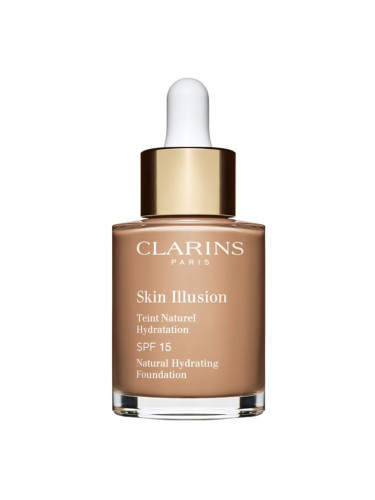 Clarins Skin Illusion Natural Hydrating Foundation озаряващ хидратиращ фон дьо тен SPF 15 цвят 112C Amber 30 мл.