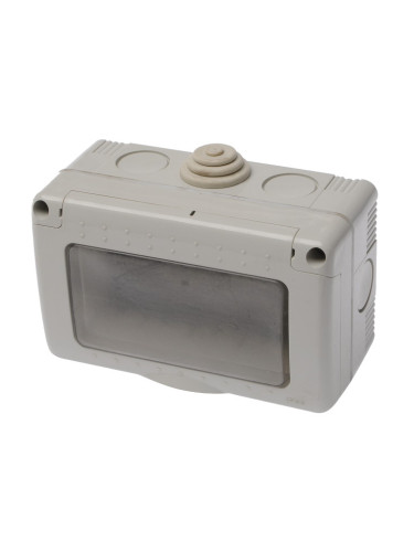 Кутия за електрически ключове и контакти, LEXA LK, външен монтаж, 4-ка, IP55, влагозащитена
