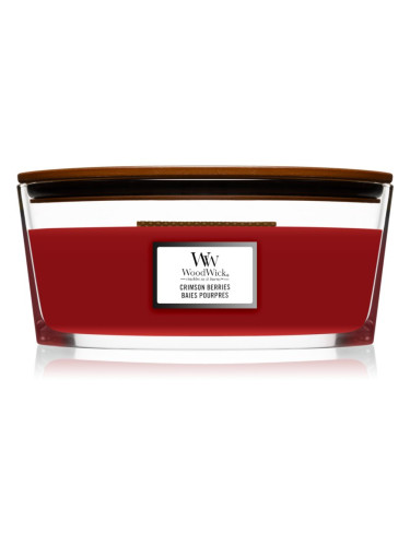 Woodwick Crimson Berries ароматна свещ с дървен фитил (hearthwick) 453,6 гр.