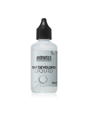 andmetics Professional Tint Developer Liquid активираща емулсия за боя за вежди и мигли 50 мл.