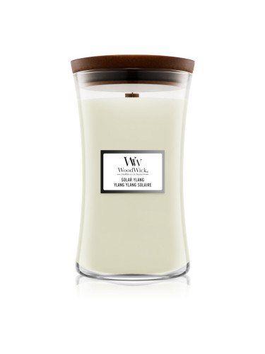 Woodwick Solar Ylang ароматна свещ с дървен фитил 609.5 гр.