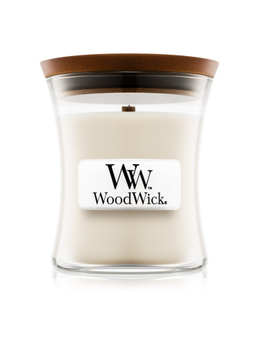 Woodwick Island Coconut ароматна свещ  с дървен фитил 85 гр.