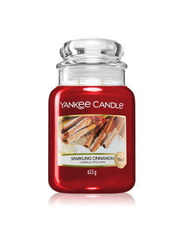 Yankee Candle Sparkling Cinnamon ароматна свещ Classic голяма 623 гр.