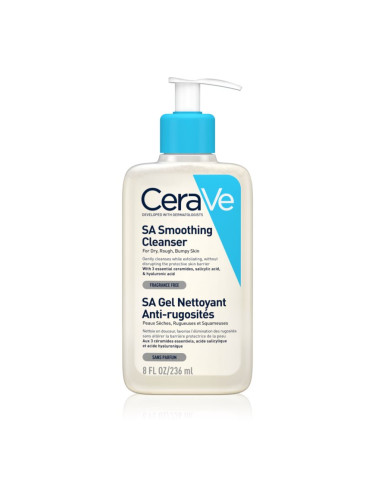 CeraVe Cleansers SA Smoothing Cleanser почистващ и омекотяващ гел за нормална и суха кожа 236 мл.