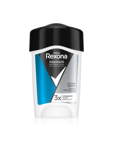 Rexona Maximum Protection Antiperspirant крем-антиперспирант срещу силно изпотяване Clean Scent 45 мл.