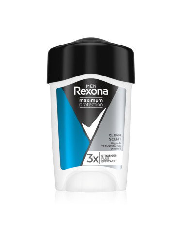 Rexona Maximum Protection Antiperspirant крем-антиперспирант срещу силно изпотяване Clean Scent 45 мл.