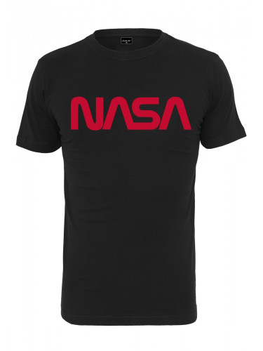 Мъжка тениска в черно Mister Tee  NASA Worm 