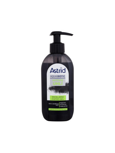 Astrid Aqua Biotic Active Charcoal Micellar Cleansing Gel Почистващ гел за жени 200 ml