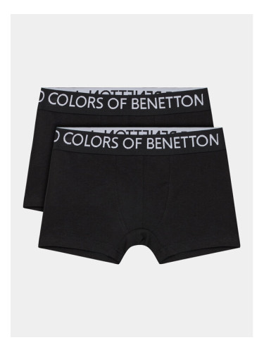United Colors Of Benetton Комплект 2 чифта боксерки 3MC10X230 Черен
