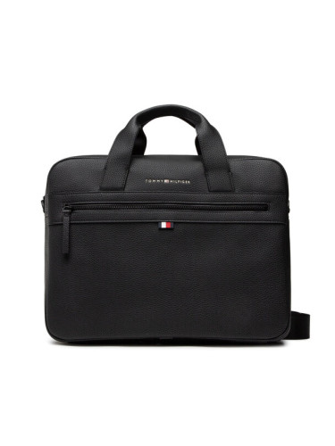 Tommy Hilfiger Чанта за лаптоп Essential Pu Computer Bag AM0AM09507 Черен