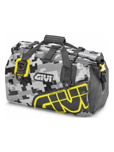 Givi EA115CM Waterproof Cylinder Seat Bag 40L Camo/Grey/Yellow чанта