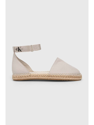 Еспадрили Calvin Klein Jeans ANKLE ESPADRILLE BTW в бежово YW0YW01027