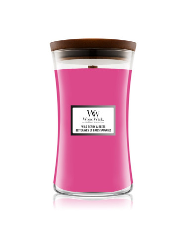 Woodwick Wild Berry & Beets ароматна свещ с дървен фитил 609,5 гр.