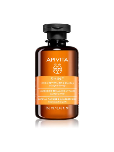 Apivita Shine and Revitalizing Shampoo ревитализиращ шампоан за подсилване и блясък на косата 250 мл.