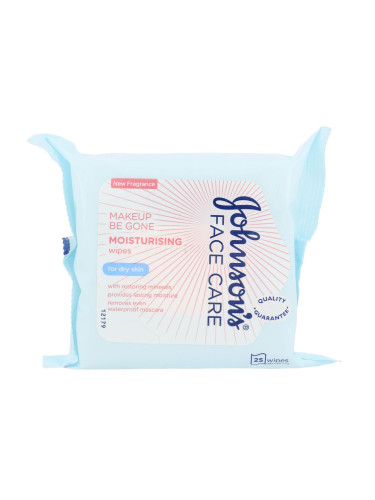 Johnson´s Face Care Moisturising Почистващи кърпички за жени 25 бр