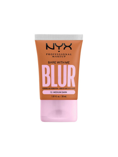 NYX Professional Makeup Bare With Me Blur Tint Foundation Фон дьо тен за жени 30 ml Нюанс 12 Medium Dark