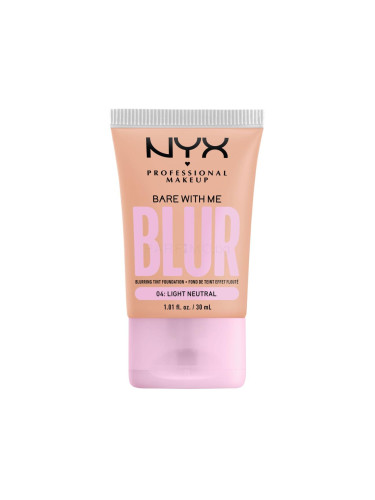 NYX Professional Makeup Bare With Me Blur Tint Foundation Фон дьо тен за жени 30 ml Нюанс 04 Light Neutral