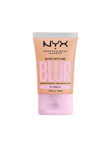 NYX Professional Makeup Bare With Me Blur Tint Foundation Фон дьо тен за жени 30 ml Нюанс 05 Vanilla