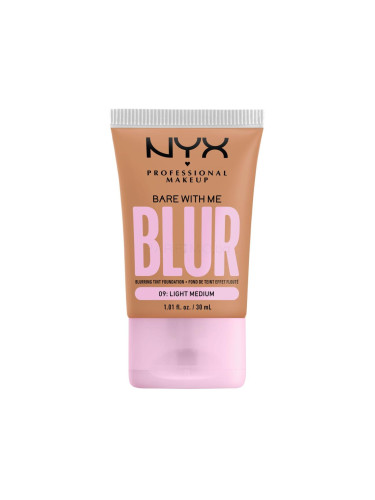 NYX Professional Makeup Bare With Me Blur Tint Foundation Фон дьо тен за жени 30 ml Нюанс 09 Light Medium