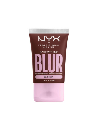 NYX Professional Makeup Bare With Me Blur Tint Foundation Фон дьо тен за жени 30 ml Нюанс 22 Mocha