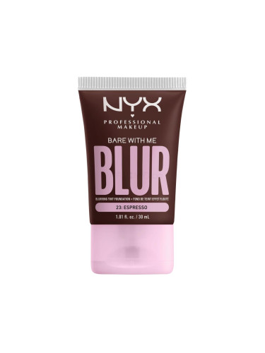 NYX Professional Makeup Bare With Me Blur Tint Foundation Фон дьо тен за жени 30 ml Нюанс 23 Espresso