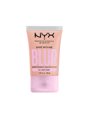 NYX Professional Makeup Bare With Me Blur Tint Foundation Фон дьо тен за жени 30 ml Нюанс 03 Light Ivory