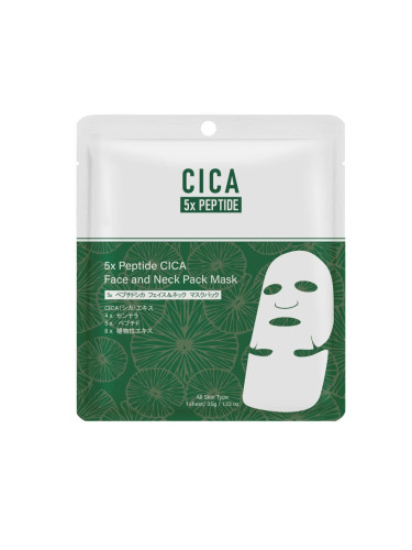 MITOMO 5X Peptide Cica Face And Neck Mask Маска за лице дамски 35gr