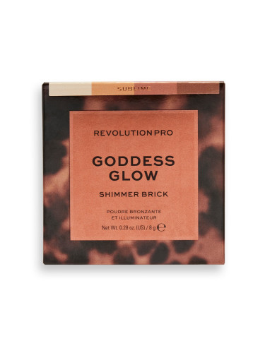 REVOLUTION PRO Goddess Glow Shimmer Brick Bronzer Sublime Бронзиращо покритие  8gr