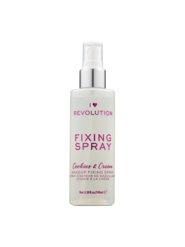 I HEART REVOLUTION Setting Spray Cookies & Cream Фиксатор за грим  100ml
