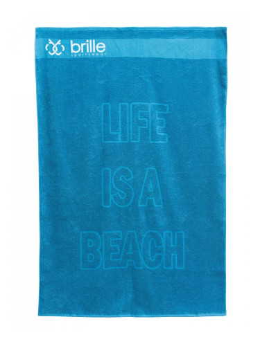 BRILLE | Плажна кърпа Life is a Beach 100/150 - Petrol