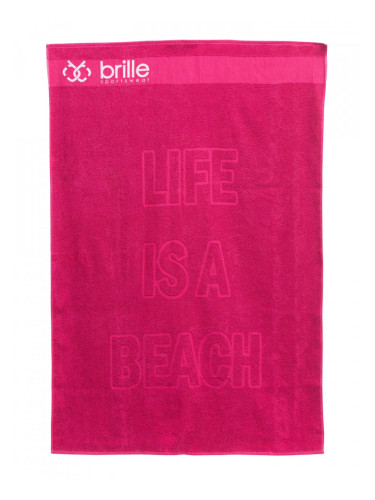 BRILLE | Плажна кърпа Life is a Beach 100/150 - Cyclamen