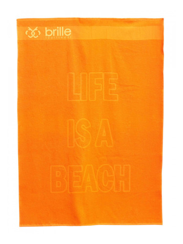 BRILLE | Плажна кърпа Life is a Beach 100/150 - Orange