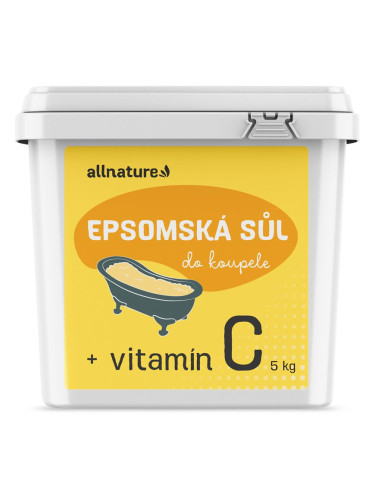 Allnature Epsom salt + vitamín C сол за баня с витамин С 5000 гр.