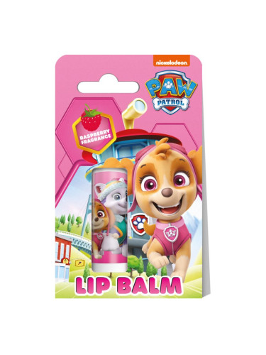 Nickelodeon Paw Patrol Lip Balm балсам за устни за деца Raspberry 4,4 гр.