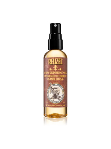 Reuzel Spray Grooming Tonic термозащитен спрей за оформяне с преса и маша за естествена фиксация за фина коса 100 мл.