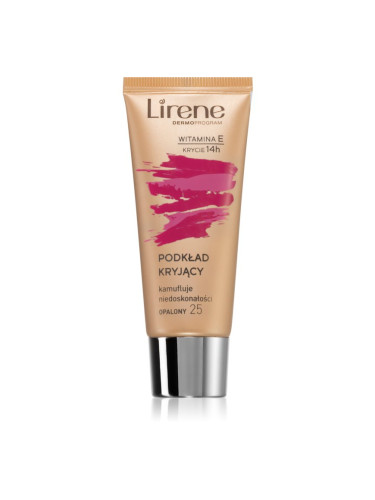 Lirene Vitamin E покриващ фон дьо тен- флуид цвят 25 Tanned 30 мл.