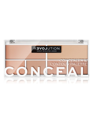 Revolution Relove Conceal Me палитра коректори цвят Fair 2,8 гр.