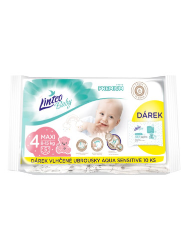 Linteo Baby Premium Maxi еднократни пелени 8-15kg 5 бр.