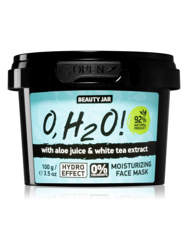 Beauty Jar O, H2O! хидратираща маска за лице с алое вера 120 гр.
