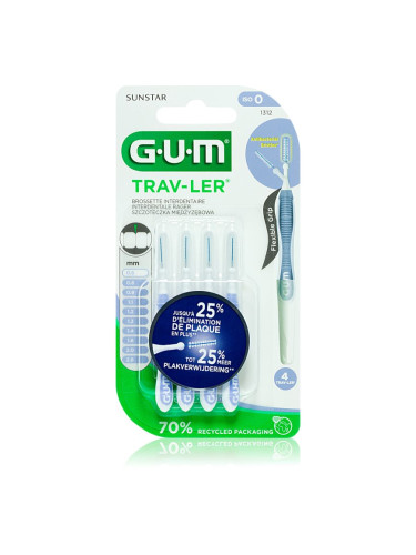 G.U.M Trav-Ler Interdental четки за междузъбно пространство 0,6 mm 4 бр.