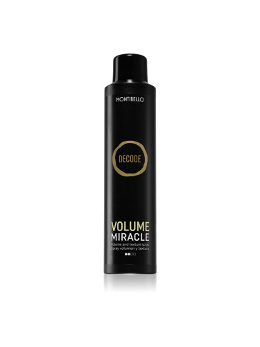 Montibello Decode Volume Miracle Spray спрей за обем за финално оформяне на прическа със сешоар 250 мл.